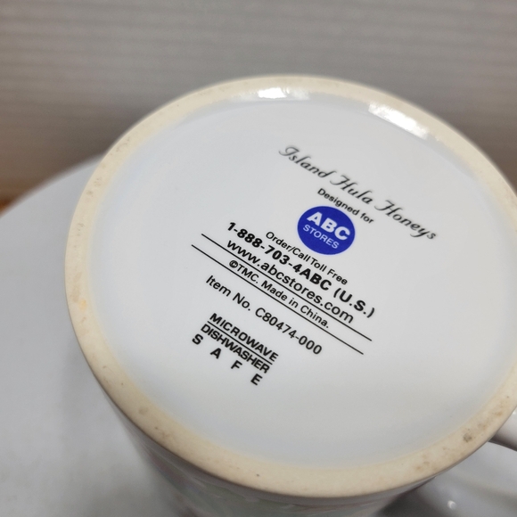 Island Hula Honeys Hawaiian luau coffee mug hula dancers cup - Picture 9 of 12